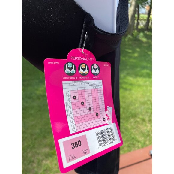 Sweet Nothings Womens Black Body Shaper 36D Personal Fit Snag-Free Fabric Shapin - Picture 3 of 9